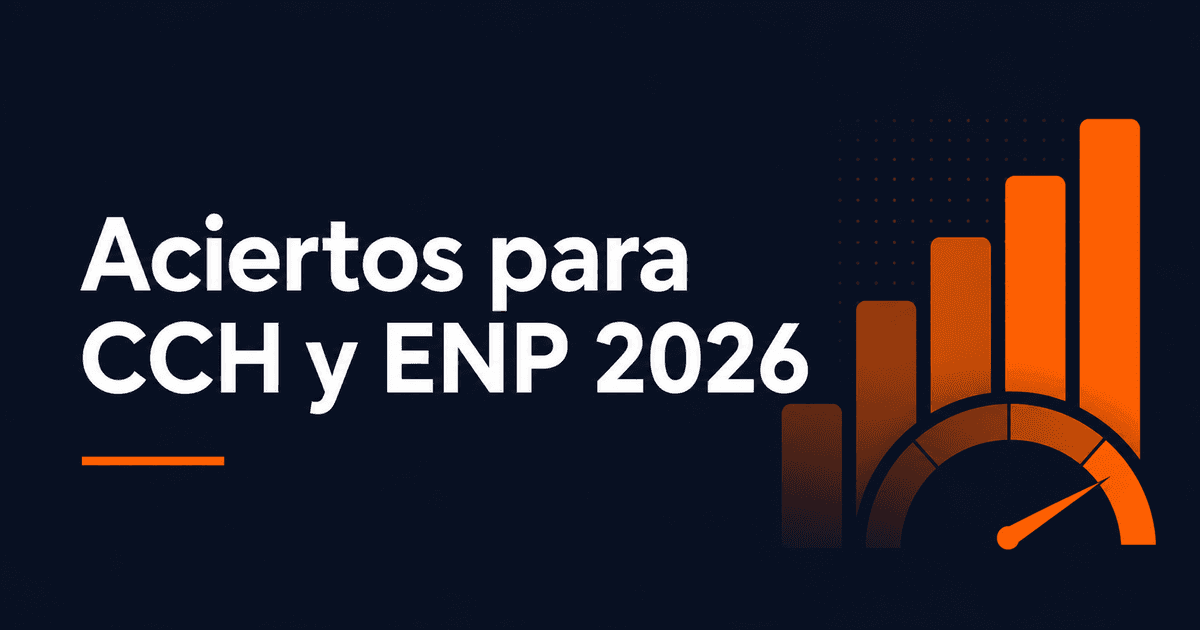 Portada de ¿Cuántos aciertos necesitas para CCH y ENP? Tabla de corte 2026